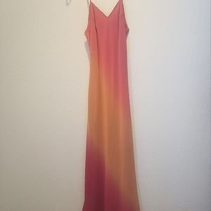 Evening dress with wrap